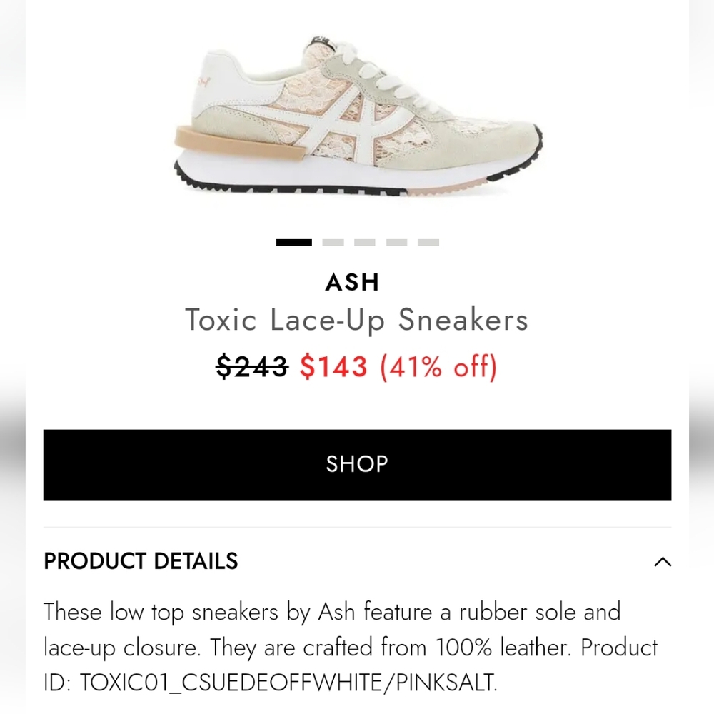 ASH Toxic  Running Shoes LACE
